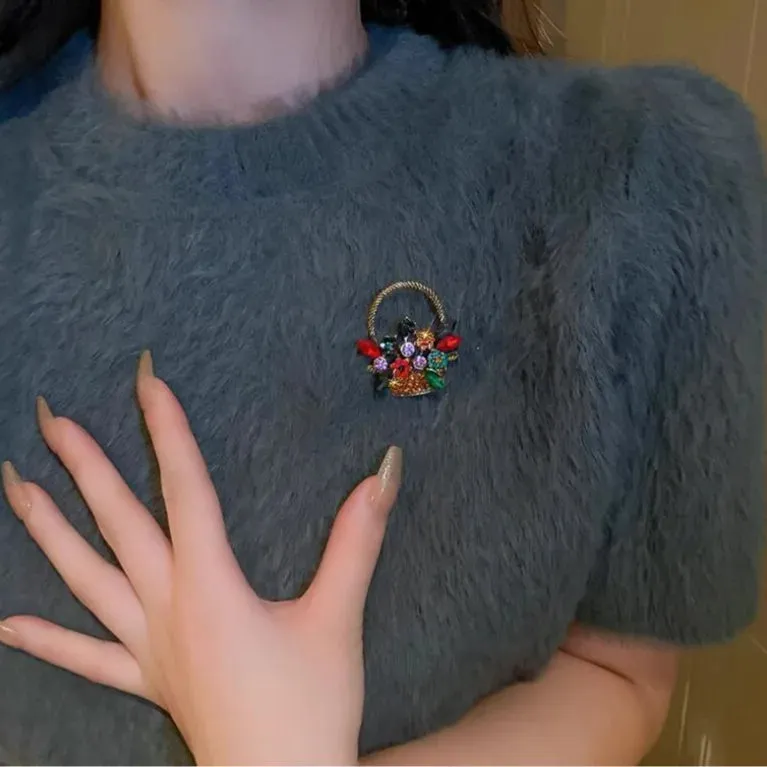 Abay Sequin Brooch Pin