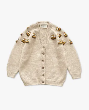 Adult Bee cardigan | wheat