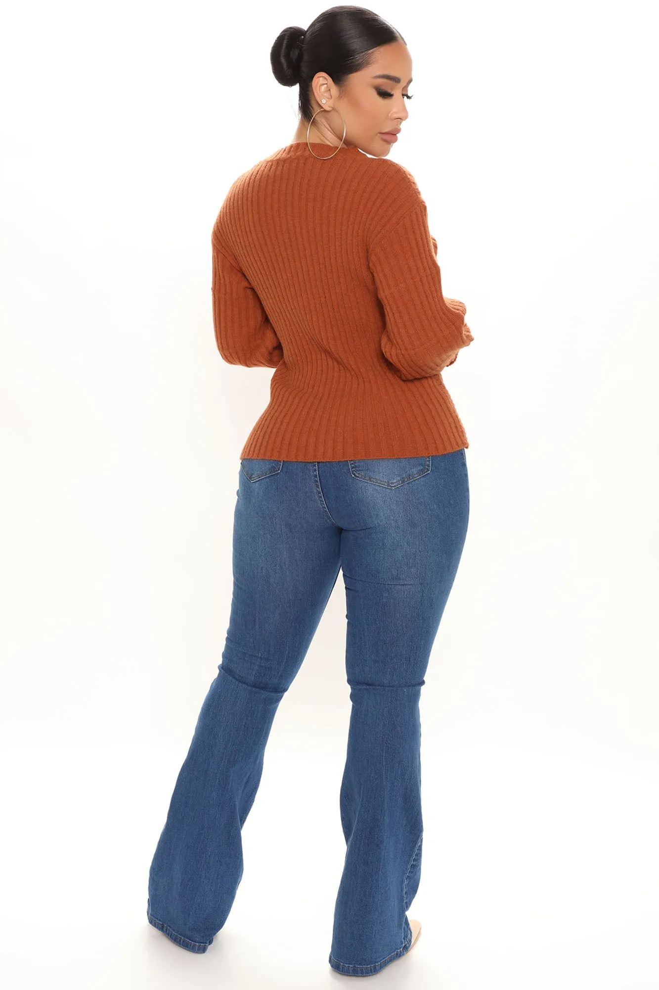 All Wrapped Up Sweater - Rust