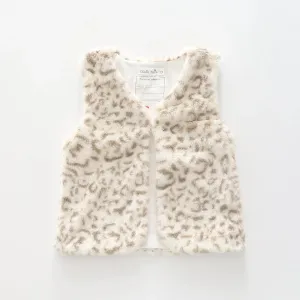 Animal Print Fur, Junior Girls Vest