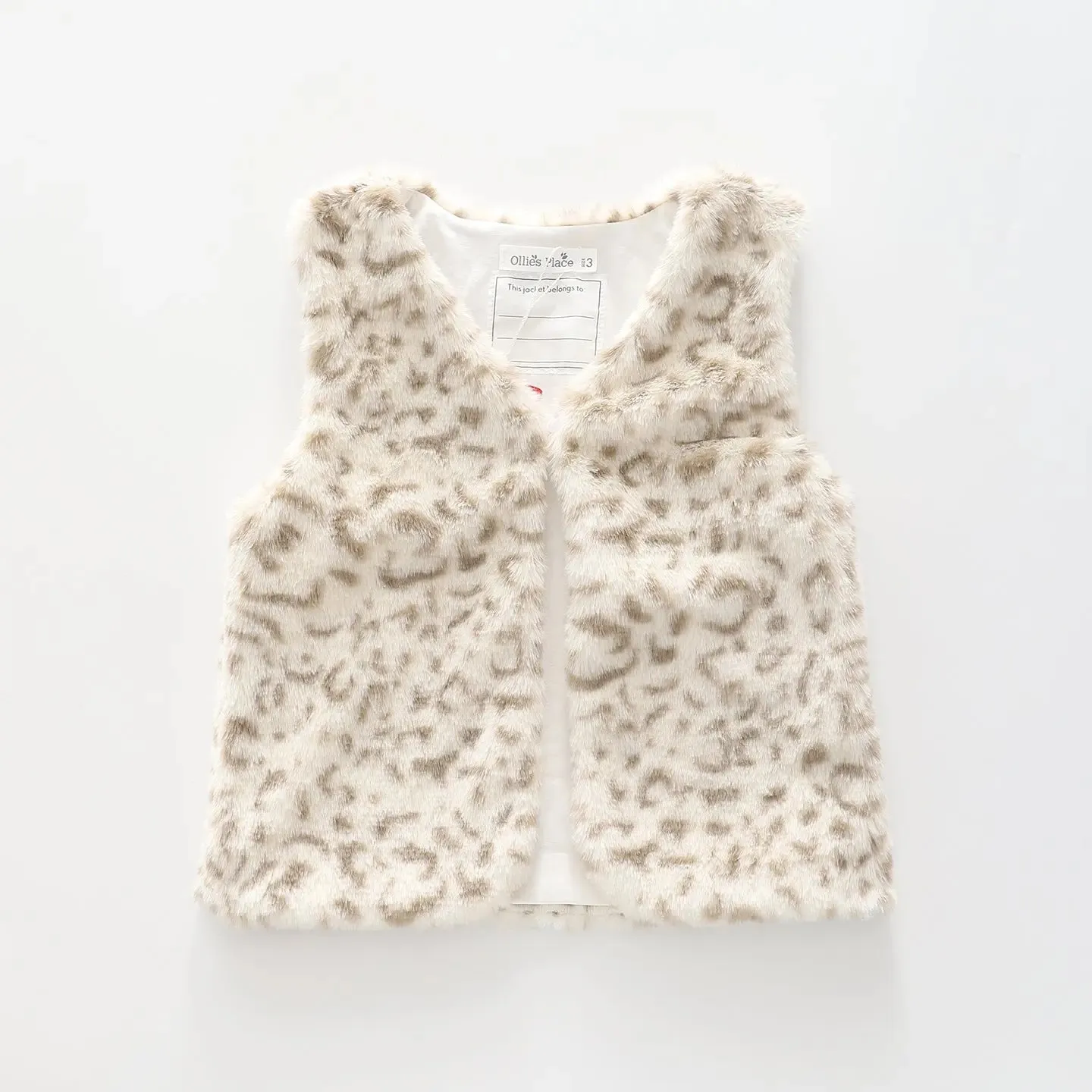 Animal Print Fur, Junior Girls Vest