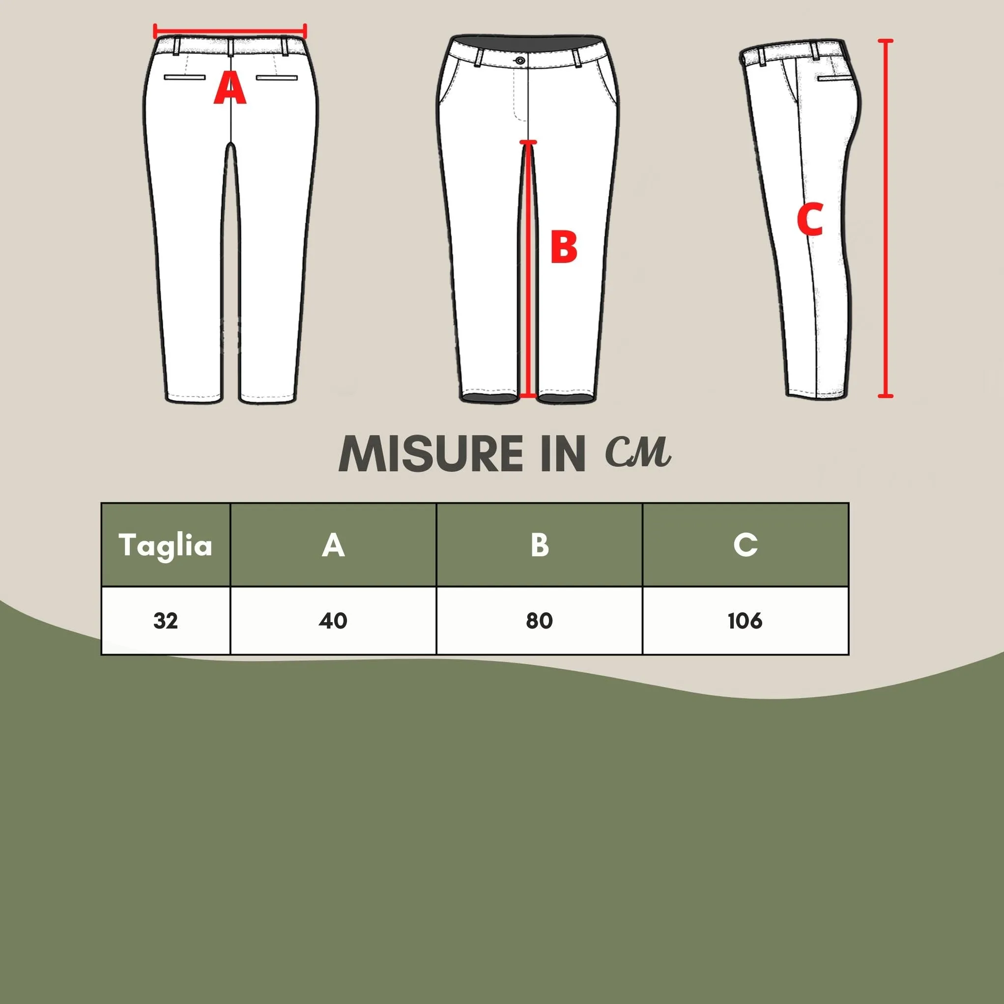 Armani Exchange Chic Beige Cotton Regular Fit Trousers