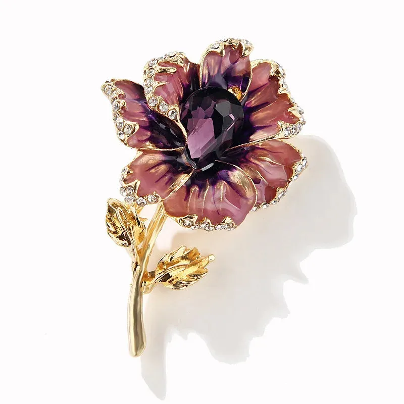 Beren Rhinestone Brooch Pin