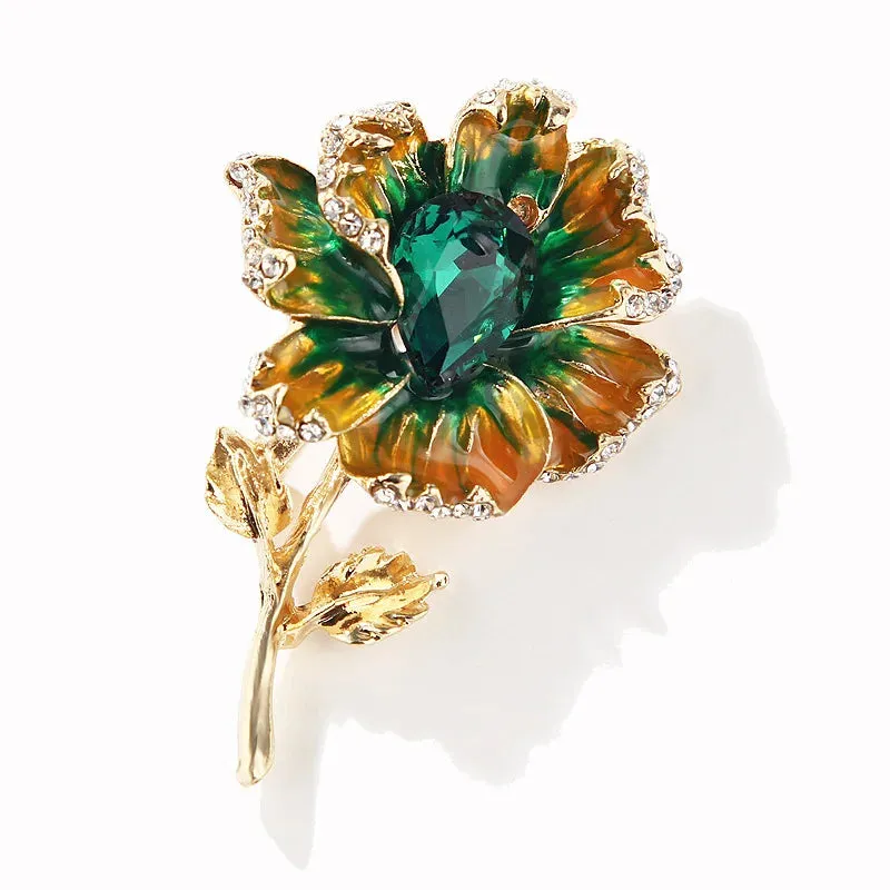 Beren Rhinestone Brooch Pin