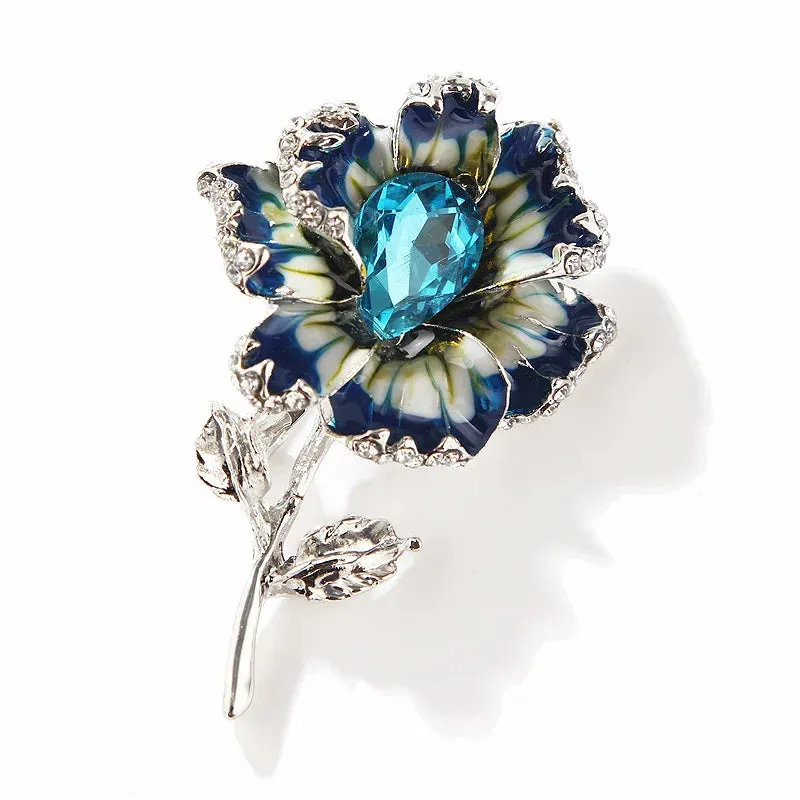Beren Rhinestone Brooch Pin