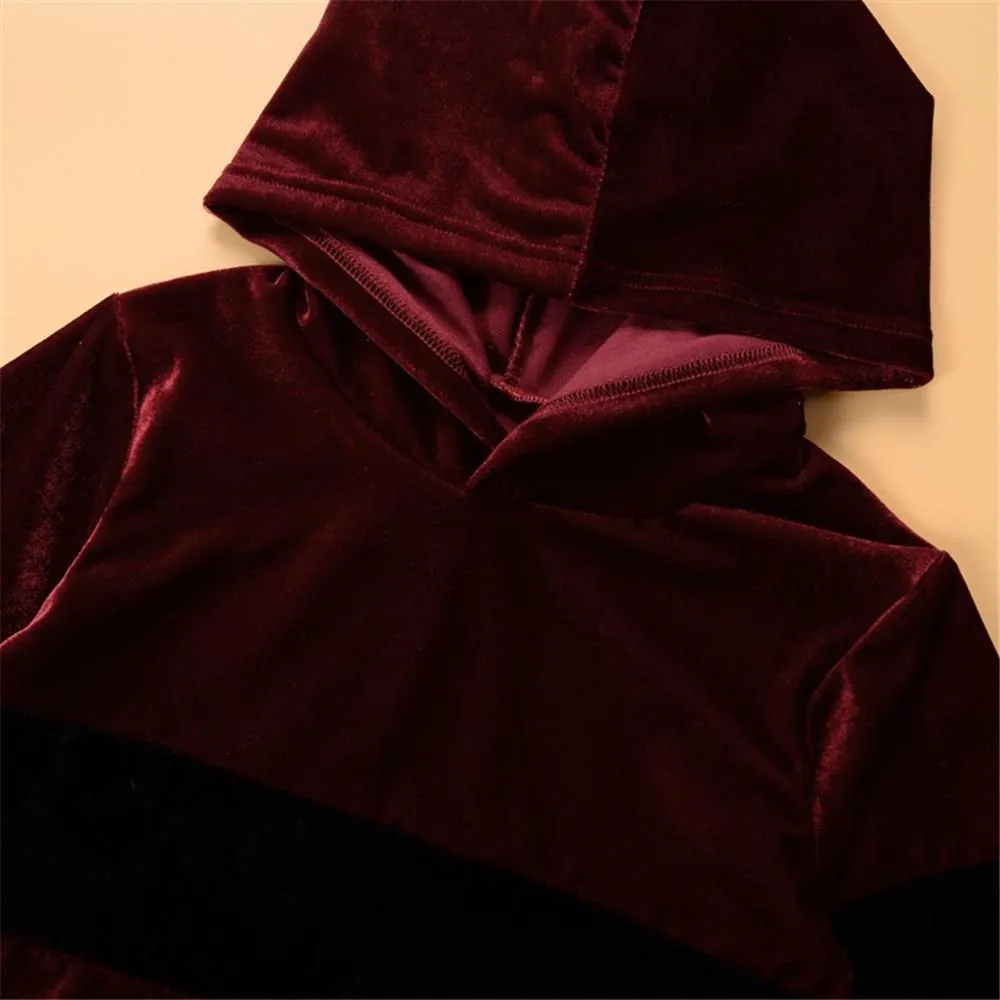 Boys Hooded Long Sleeve Top & Pants Boy Wholesale Clothing