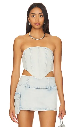 BY.DYLN Bella Corset in Blue