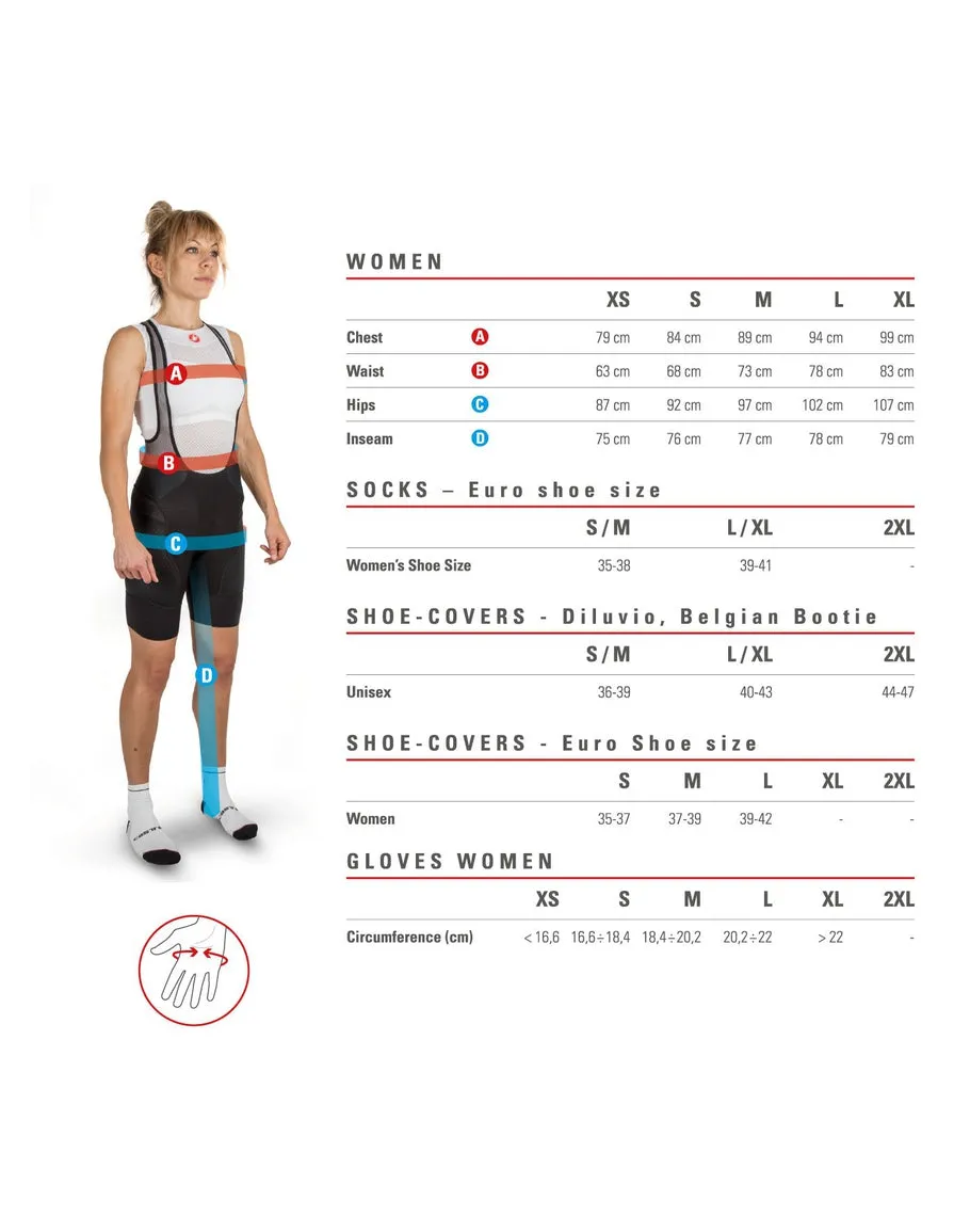 CASTELLI SORPASSO 2 WOMEN BIBTIGHTS BLACK REFLEX 女裝 單車褲 