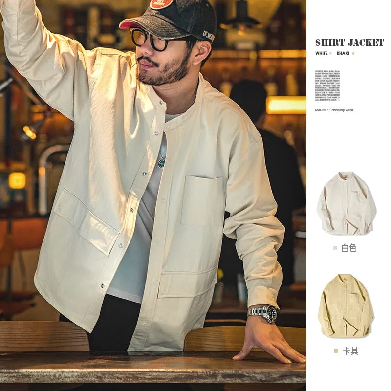 Casual Long Sleeve Pocket Shirts