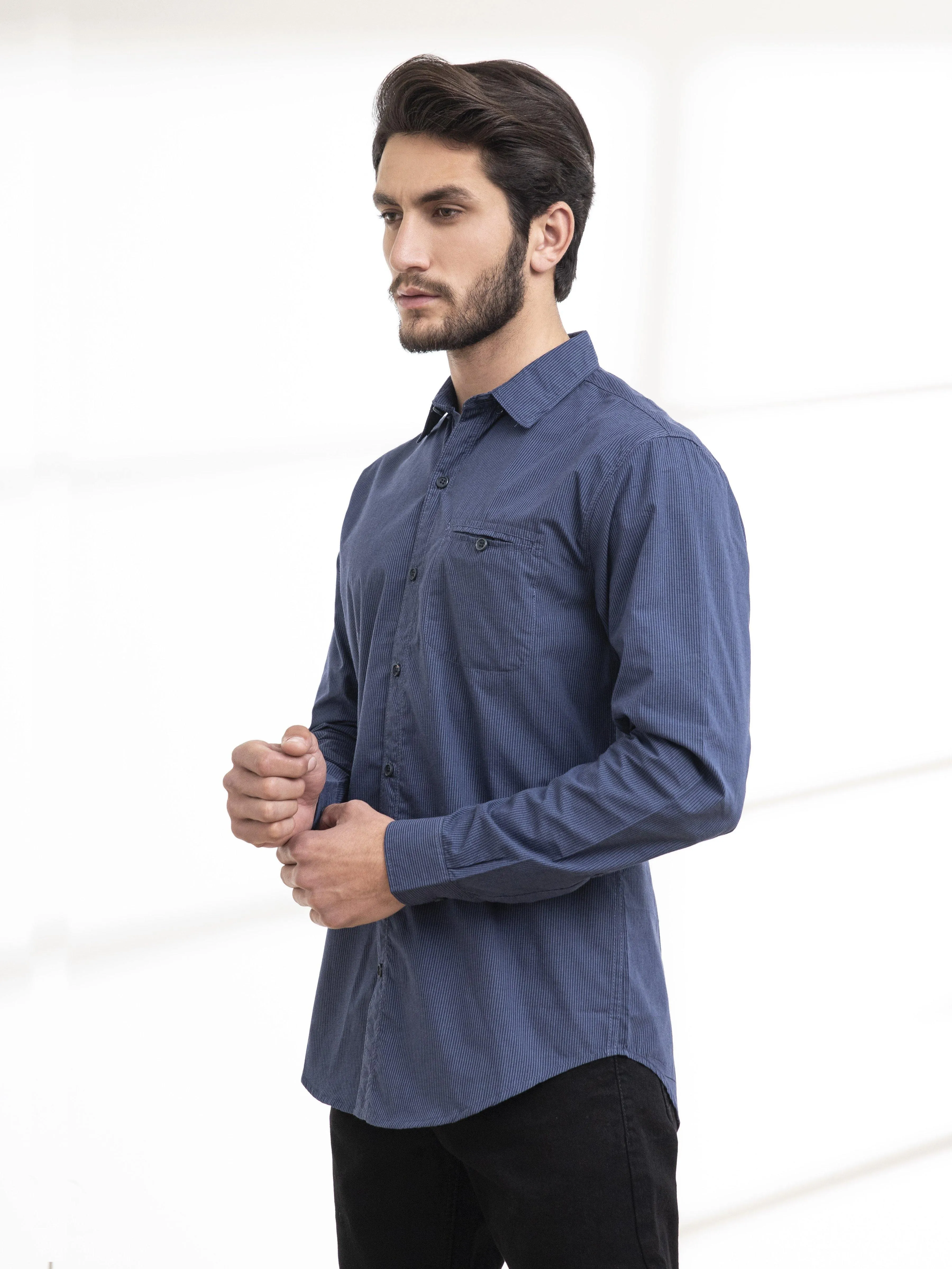CASUAL SHIRTS FULL SLEEVE BLUE