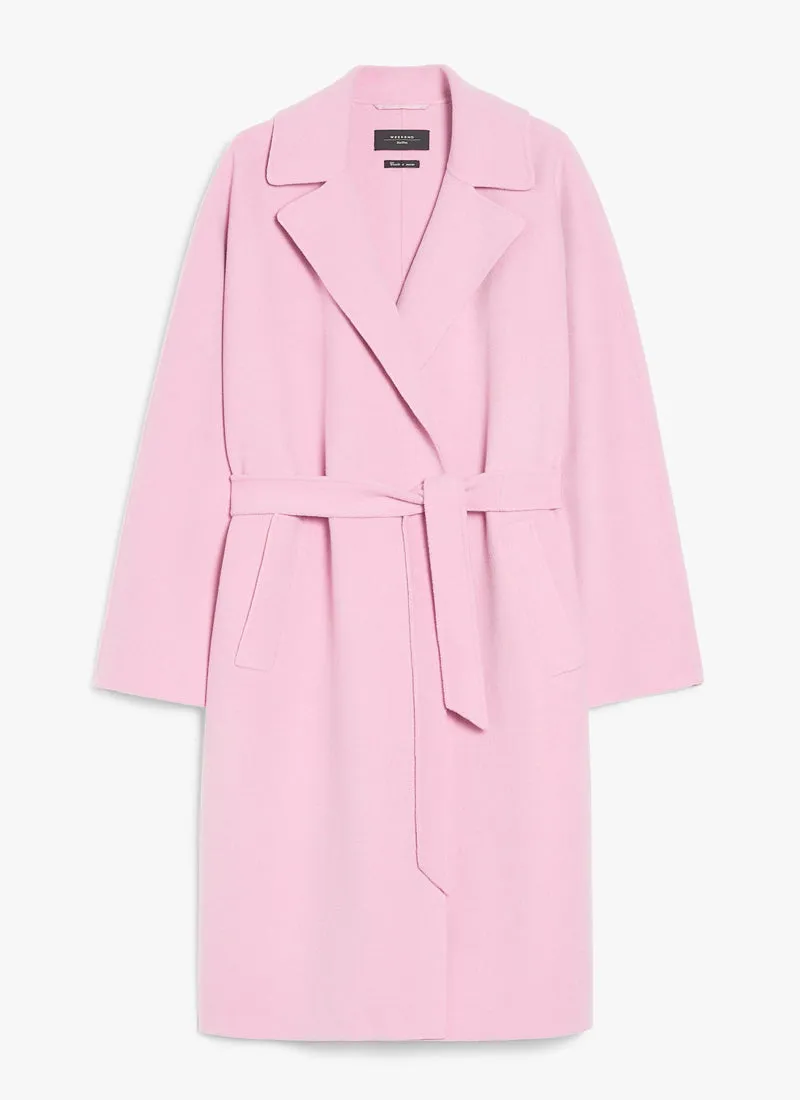 Civada Double Faced Wool Wrap Coat