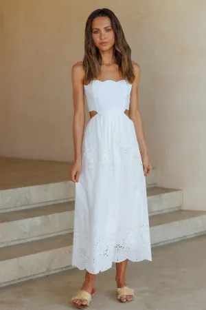 Closer To Me Maxi Dress White