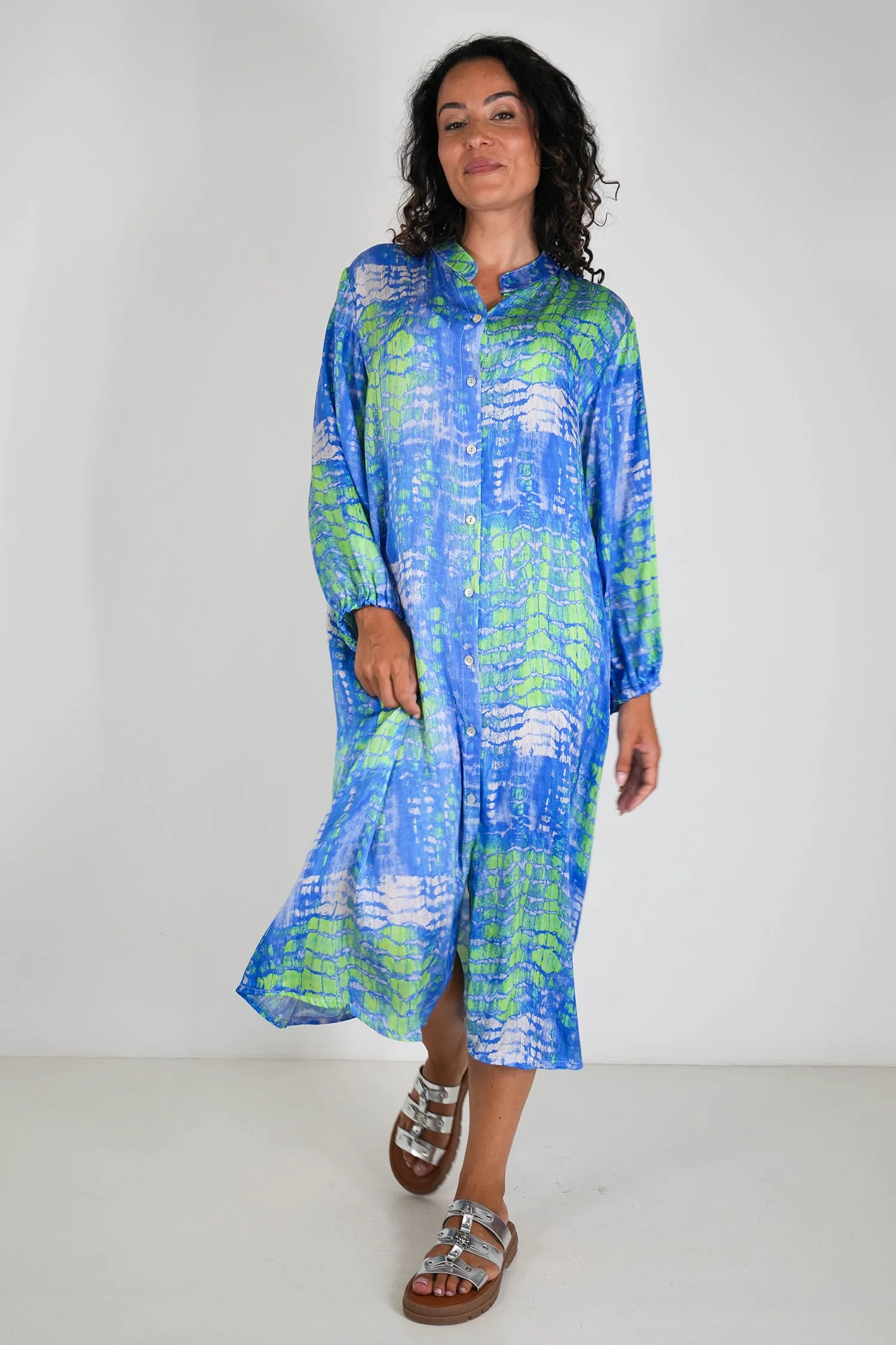 Cobalt and Lime Nicola Dress