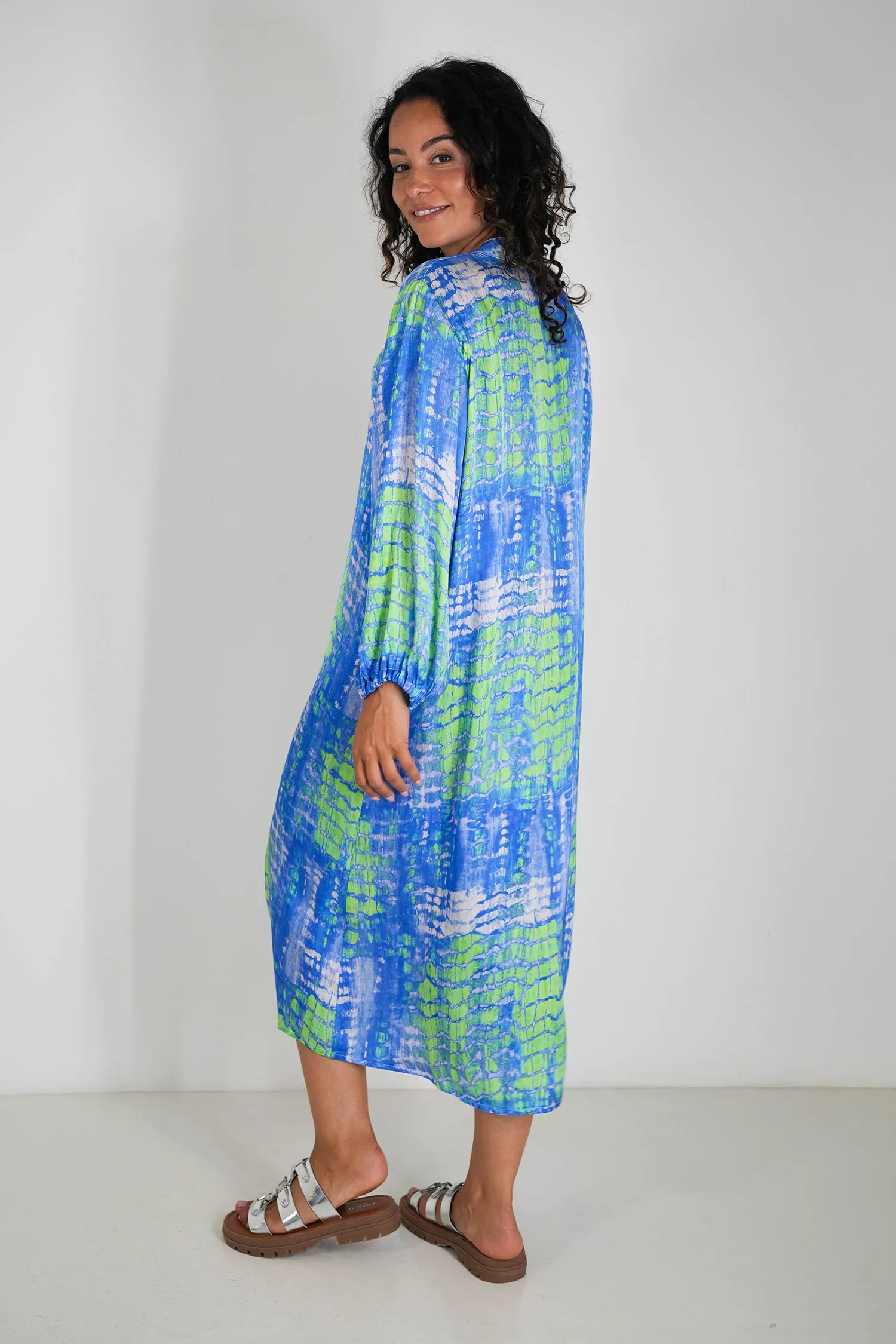 Cobalt and Lime Nicola Dress