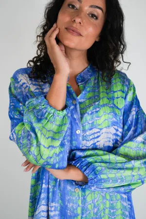 Cobalt and Lime Nicola Dress