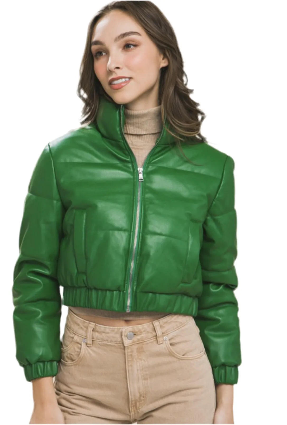 Cropped Puff Coat