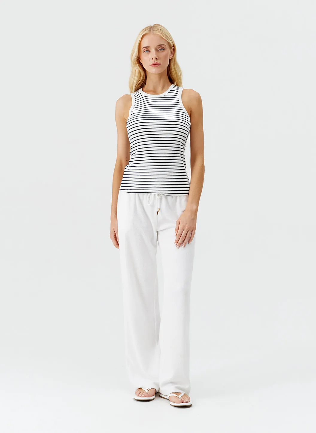 Exclusive Frankie Navy Stripe Tank