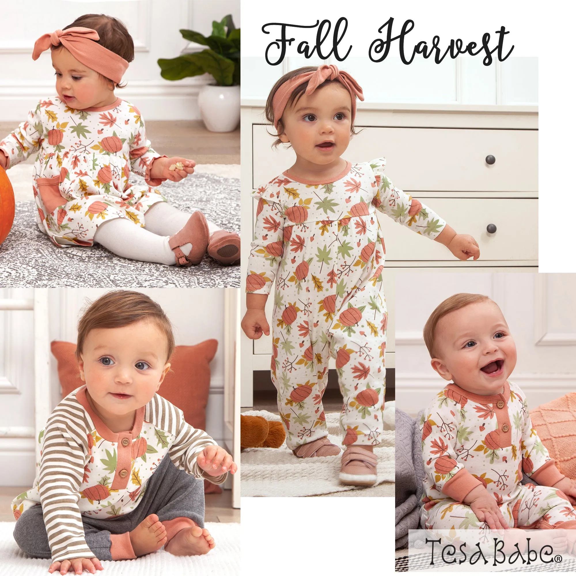 Fall Harvest Set in Bamboo/Cotton
