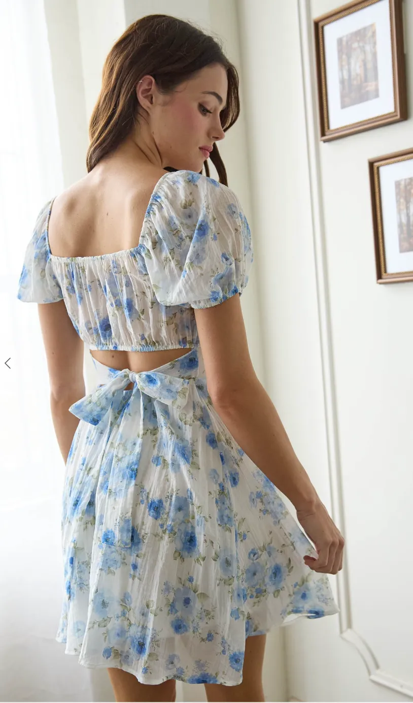Floral Corset Detail Dress