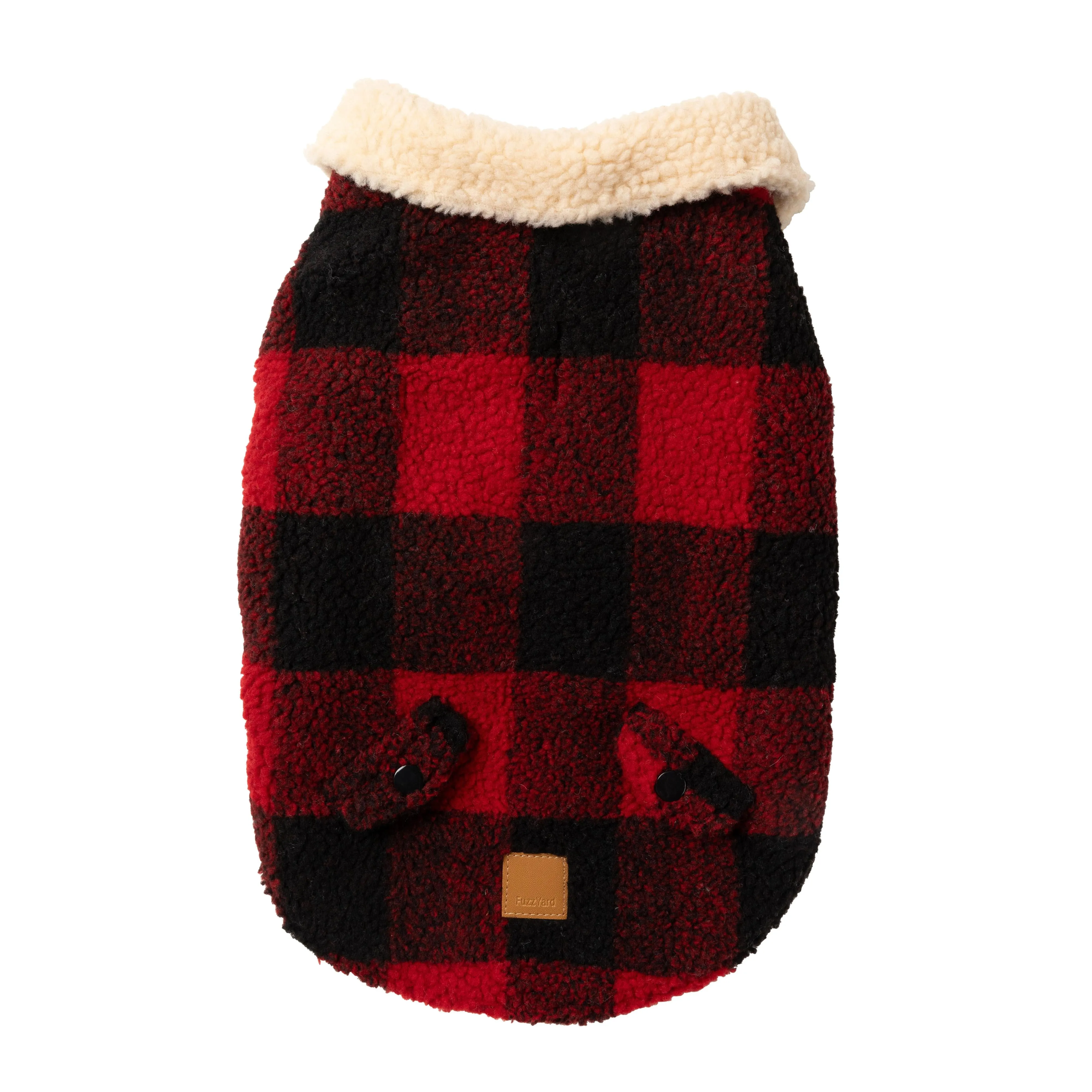 FuzzYard Dog Apparel Jacket Lumberjack Red Size 3 ^ ^