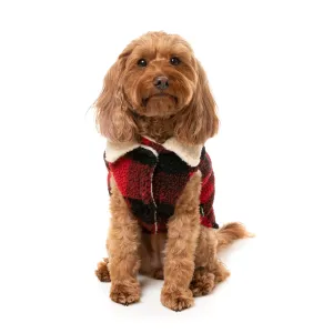 FuzzYard Dog Apparel Jacket Lumberjack Red Size 3 ^ ^