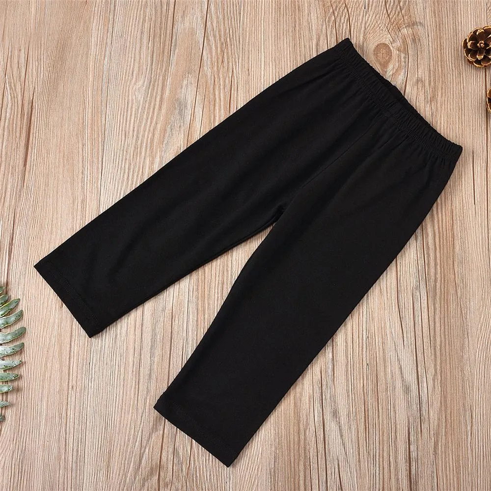 Girls Plaid Long Sleeve Crew Neck Top & Solid Pants & Headband Girl Boutique Clothing Wholesale