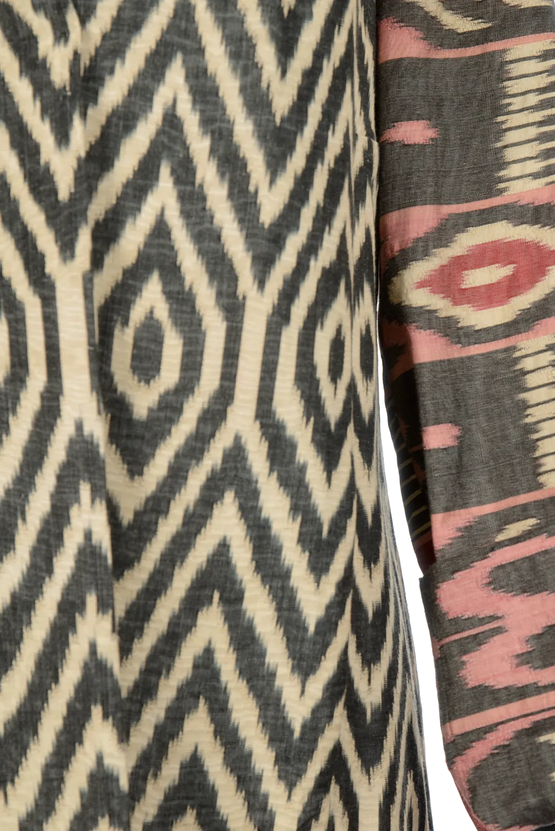 Handwoven Silk Ikat Chapan - Zarina - 'Evening glow'