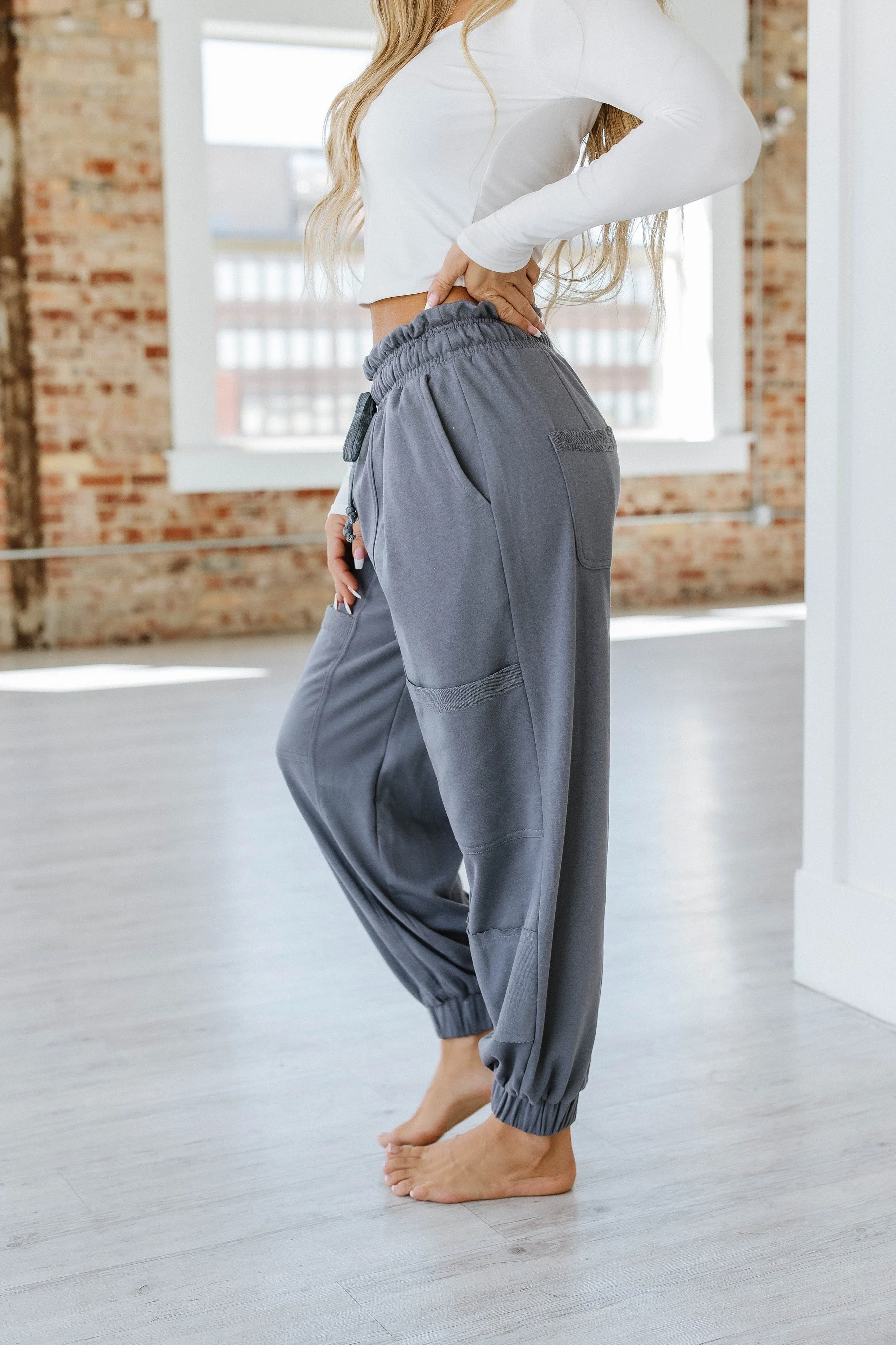 Harvey Lace-up Waist Harem Pants