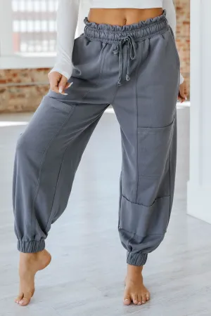 Harvey Lace-up Waist Harem Pants
