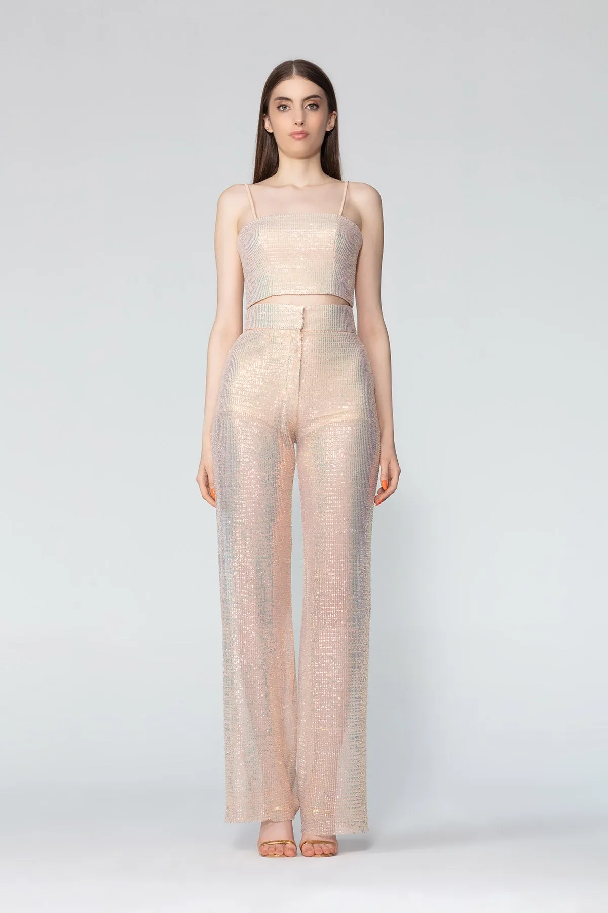 High Waist Wide Leg Trousers