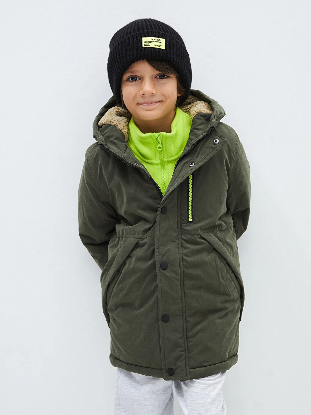 Hooded Boys Coat