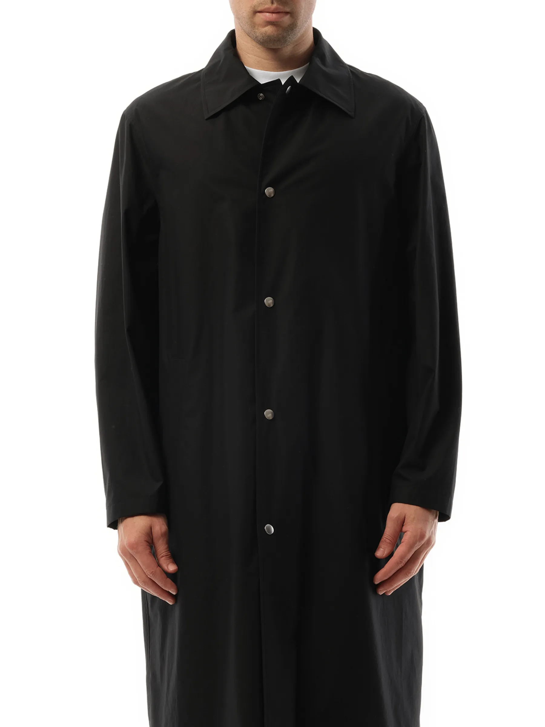 Jil Sander Logo Parka in Black