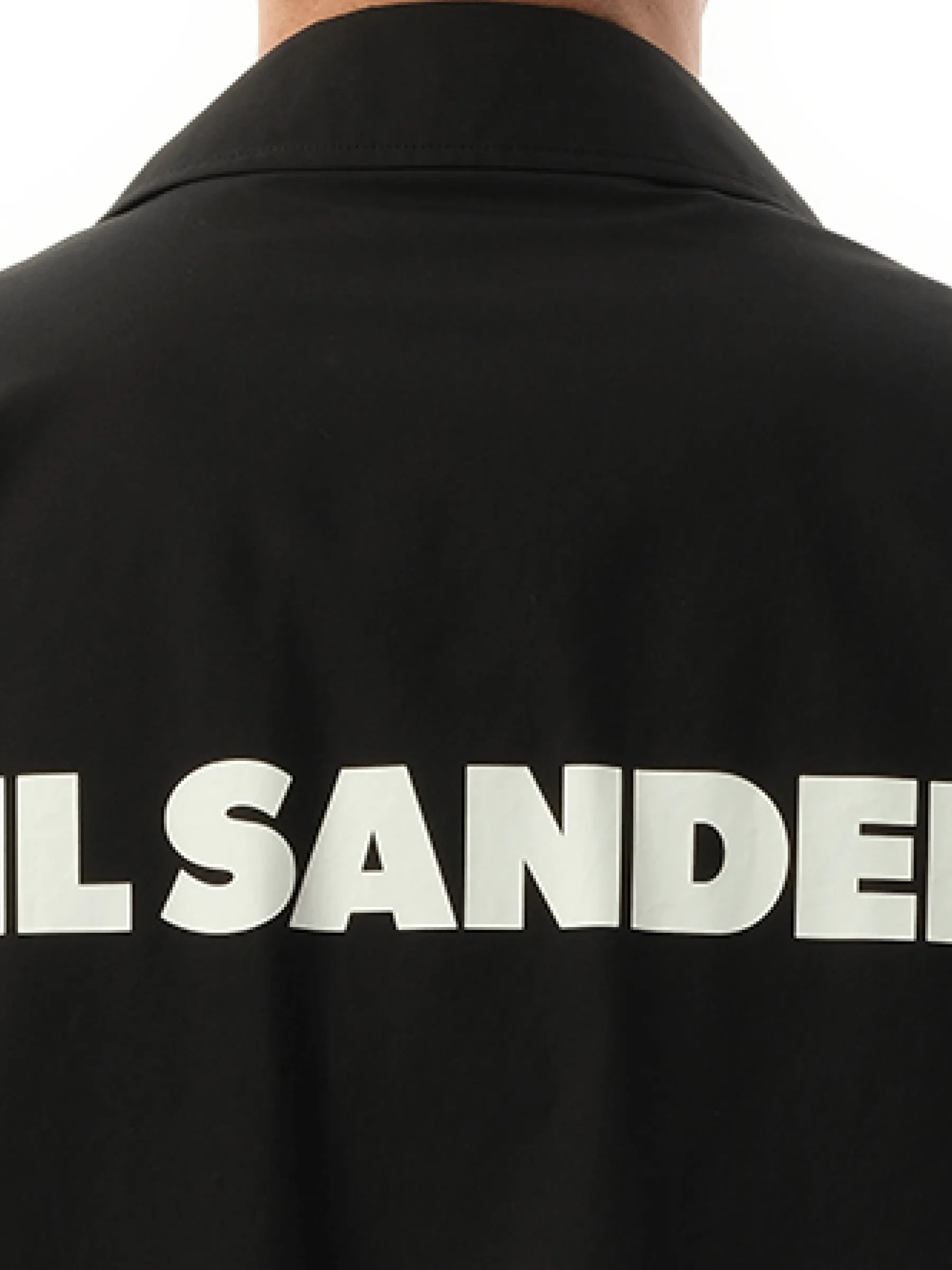 Jil Sander Logo Parka in Black
