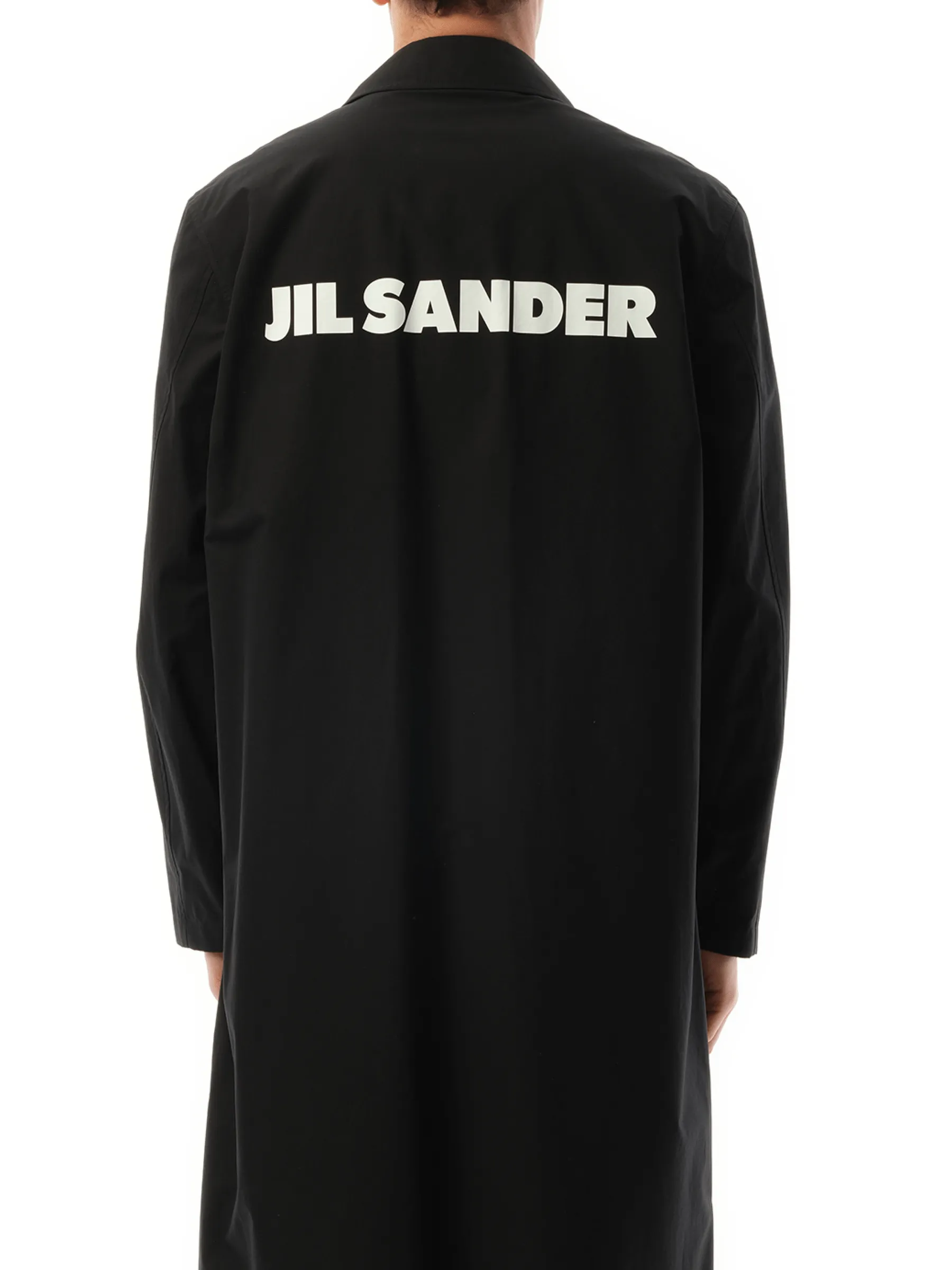 Jil Sander Logo Parka in Black