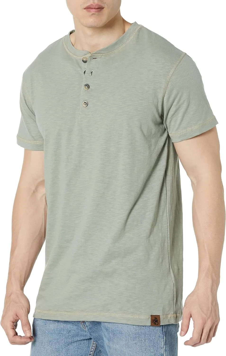 Legendary Whitetails Men's Maverick Slub Henley Short Sleeve Shirt