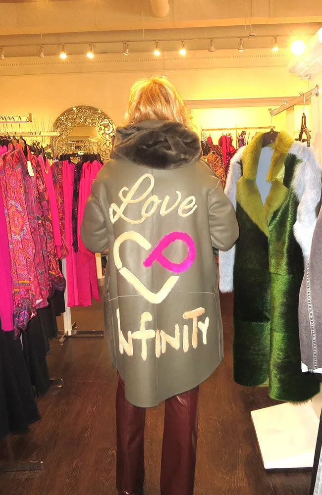 Love Infinity 100% Lamb Coat