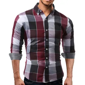 Men's Long Sleeve Pullover Casual shirts