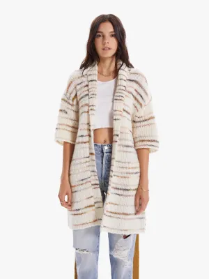 Mother - The Drop Short Sleeve Hip Cardigan in Between Takes