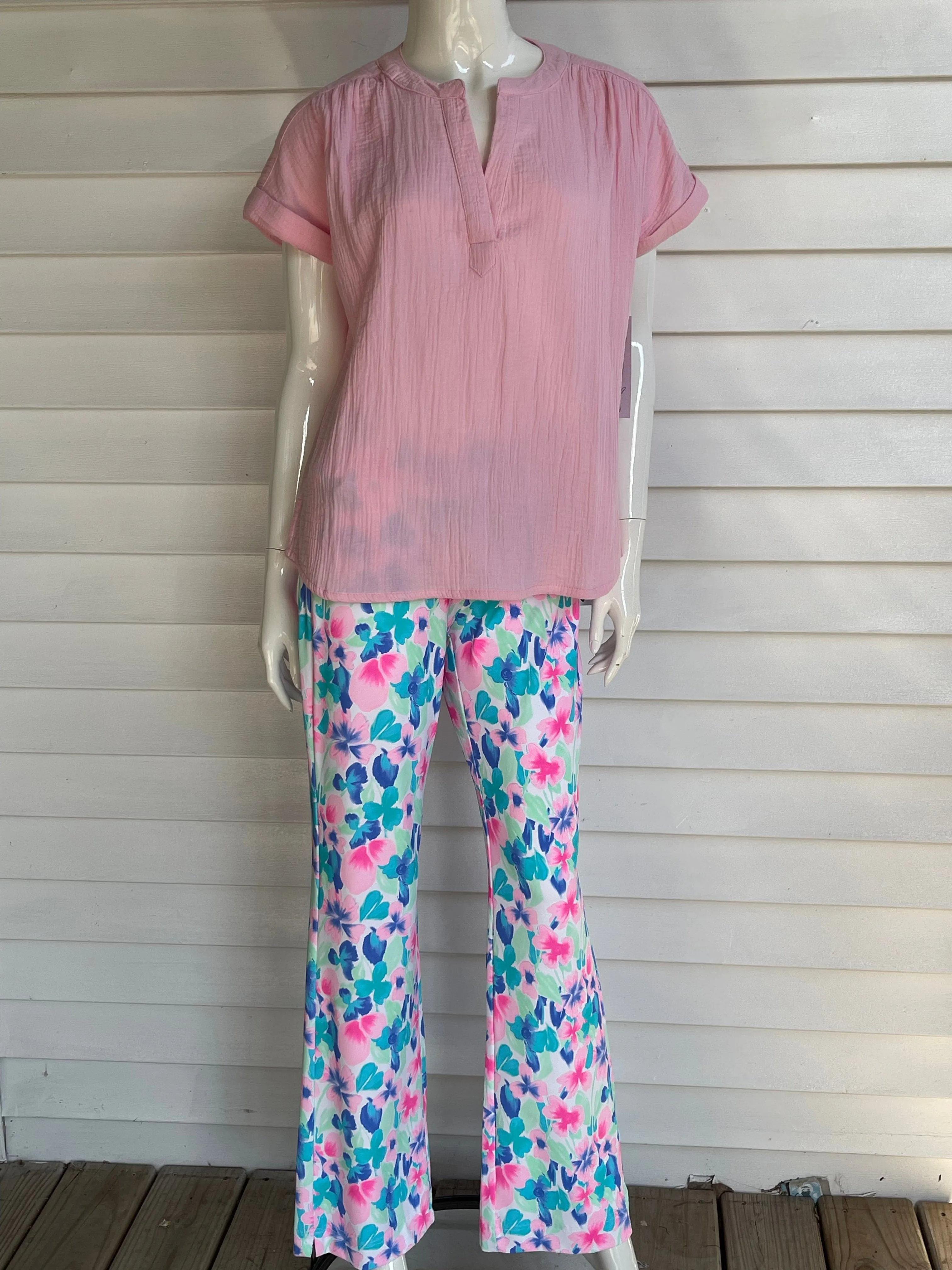 Pastel Floral Palazzo Pants