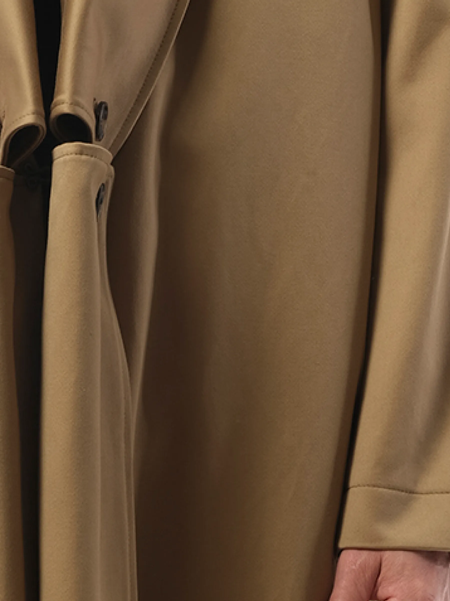 Shawl Collar Coat in Beige