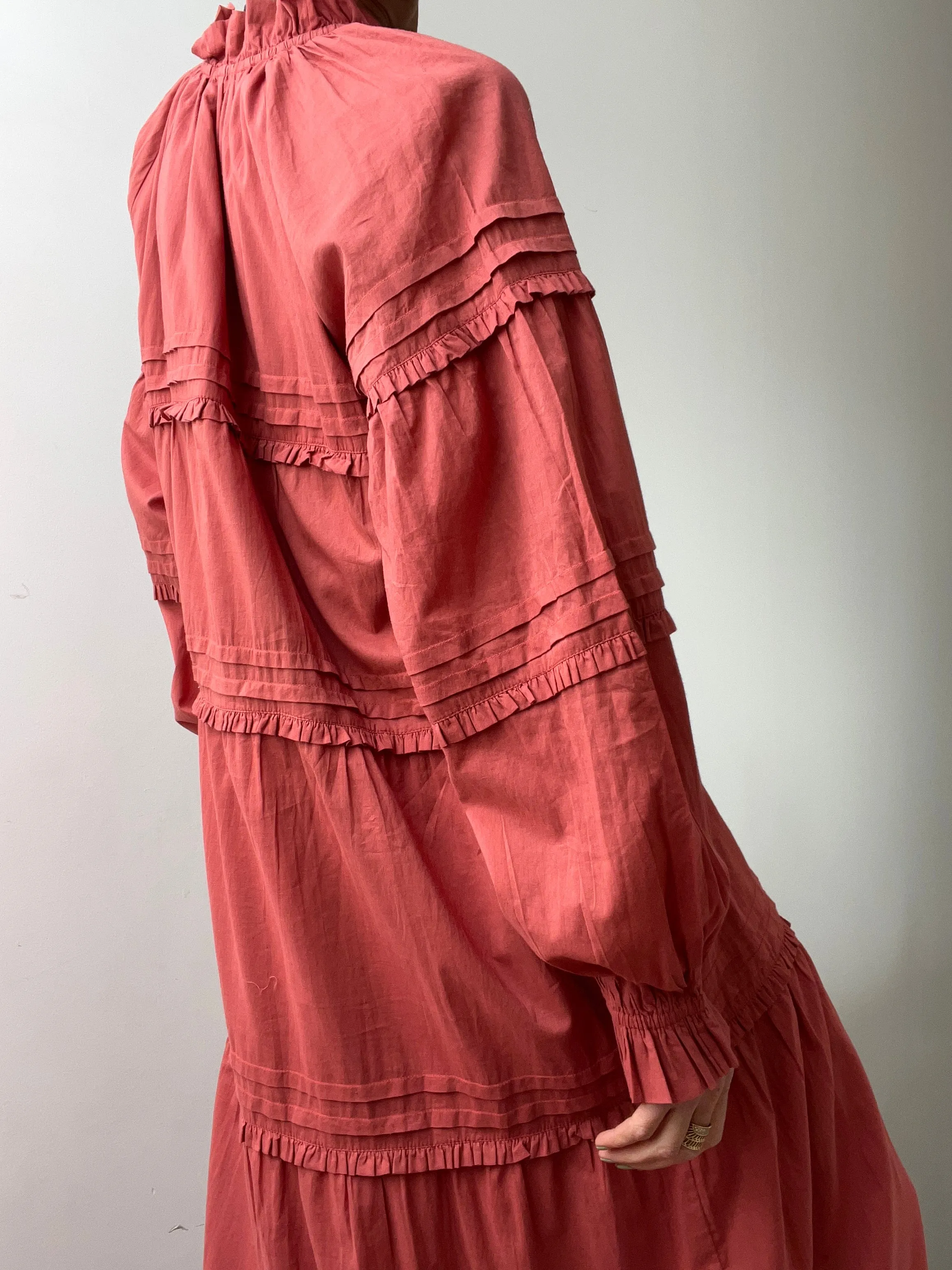Skall Studio Aster Dress Terracotta