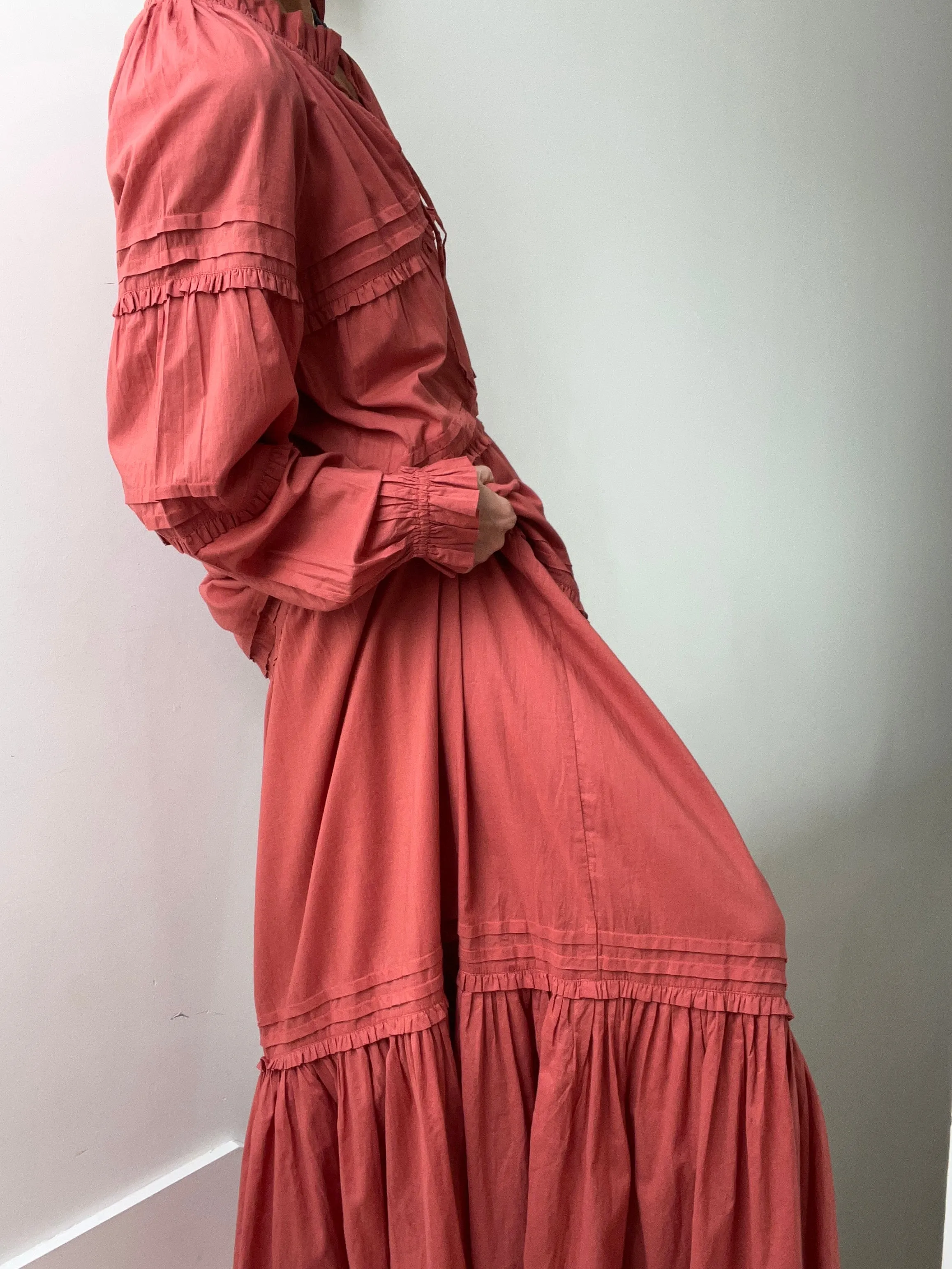 Skall Studio Aster Dress Terracotta