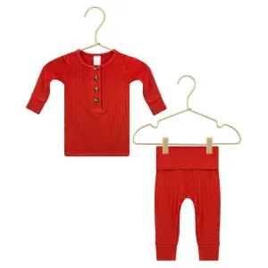 Sterling Ribbed Top   Bottoms