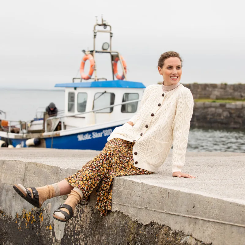 The Ashford Hand Knit Aran Cardigan