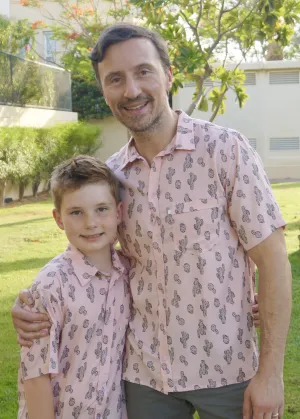 The Boy's Casual Shirt - Pink Cactus