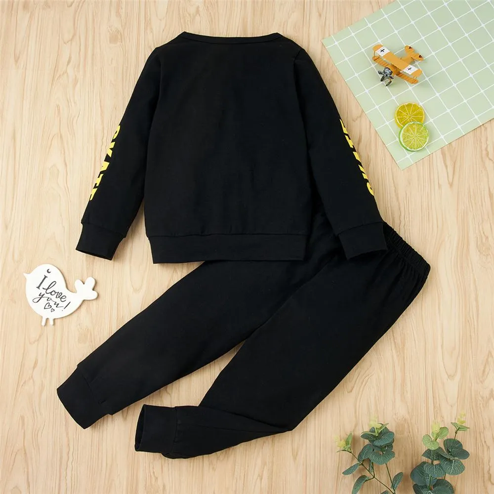 Unisex Dreaming Printed Long Sleeve Top & Pants Kids Wholesale Clothing Warehouse