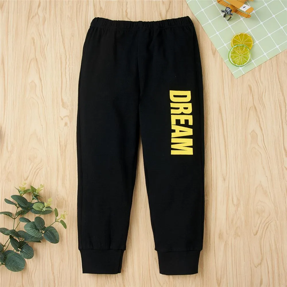 Unisex Dreaming Printed Long Sleeve Top & Pants Kids Wholesale Clothing Warehouse