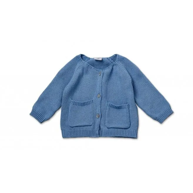 Walnut Cardigan - Blue