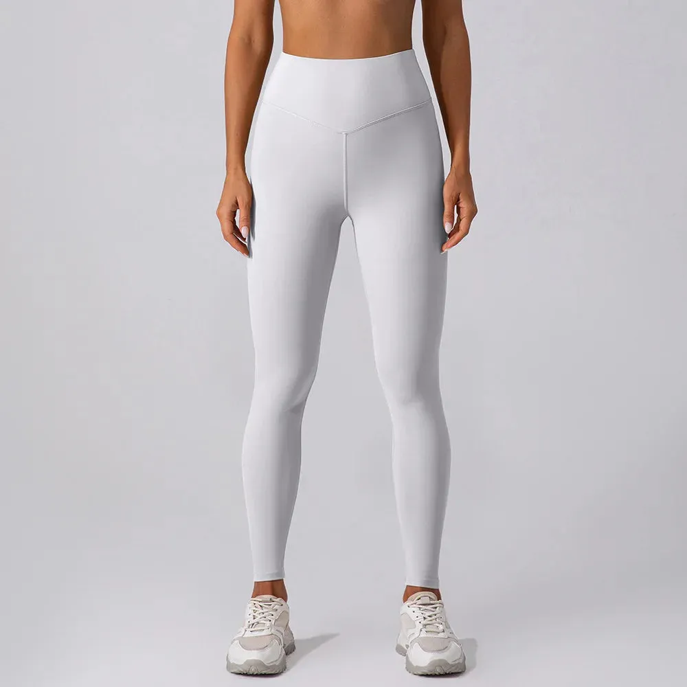 Wyplosz Woman's Pants Clothing Gym Ribbed Leggings Fitness Sports Yoga Outdoor Nude Back Running Tight Quick Drying Comfortable